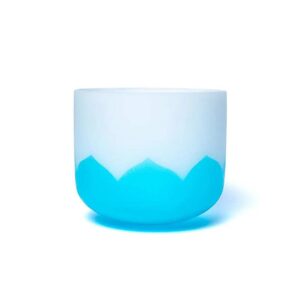 Klangskål av kristall, lotus chakra 5 G-ton, 30cm