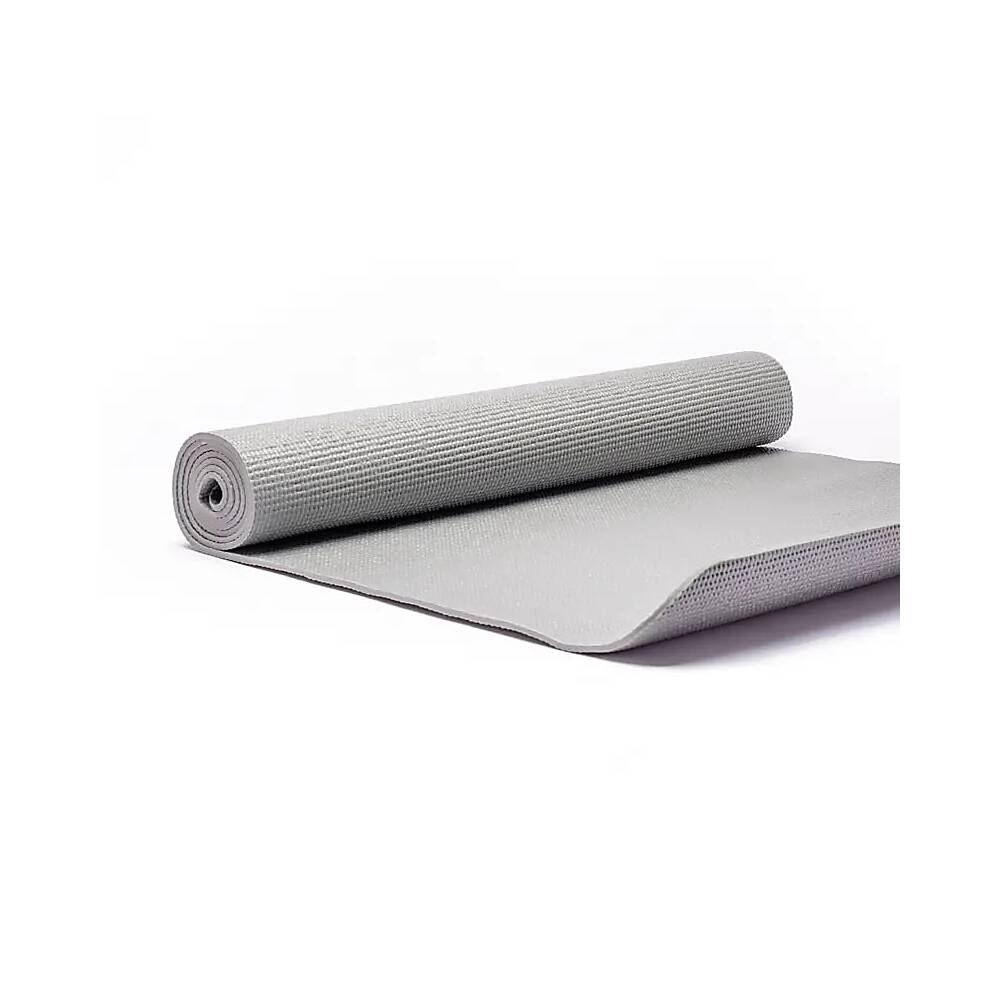 PVC yogamatta grå, 61x183x0,5 cm