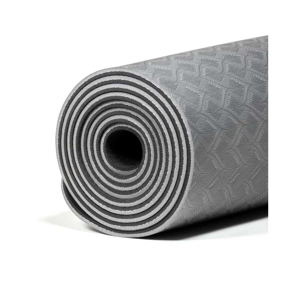 Premium TPE Yogamatta antracit, 61x183x0.5 cm - Bild 3