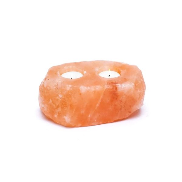 Värmeljushållare av saltsten, 2 värmeljus, 2000-3000 g - Bild 5