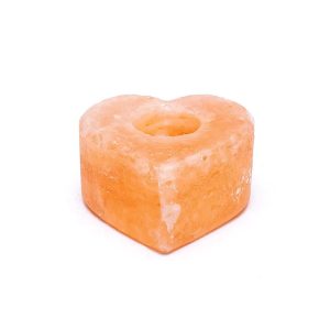 Värmeljushållare saltsten hjärta, 800 g