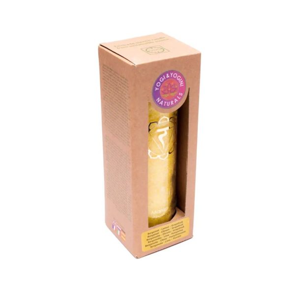 Aromatic Candle Stearin 3rd Chakra 100 hours, 21x6.5 cm - Bild 2