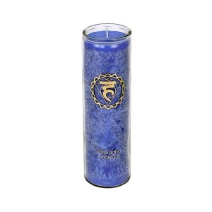 Aromatic Candle stearin 5th Chakra 100 hours, 21x6.5 cm