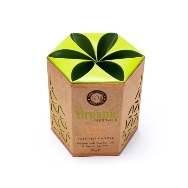 Organic Goodness sojavaxljus Patchouli Vanilj, 200 g - Bild 2
