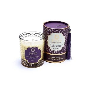 Tridosha lavendel citrongräs Ayurveda doftljus, 200 g