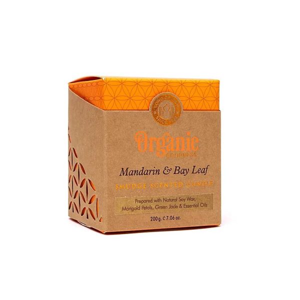 Organic Goodness doftljus Mandarin & Lagerblad, 200g - Bild 4
