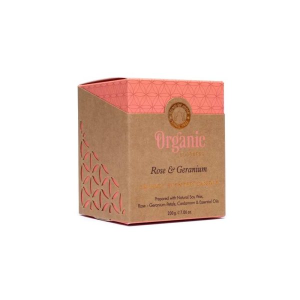 Organic Goodness doftljus Ros & Geranium, 200g - Bild 4