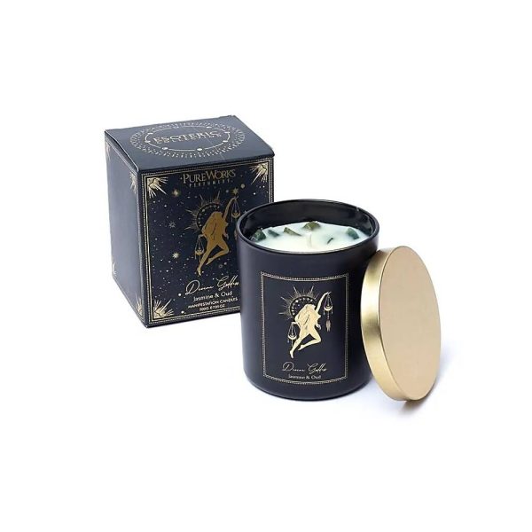 Manifestationsljus Gudinna i glas med lock, 200 g