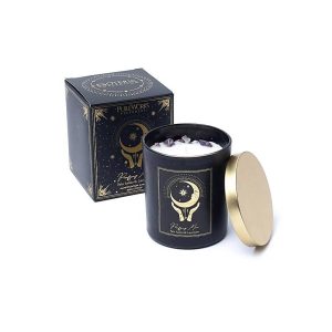 Manifestationsljus Renande måne i glas med lock, 200 g