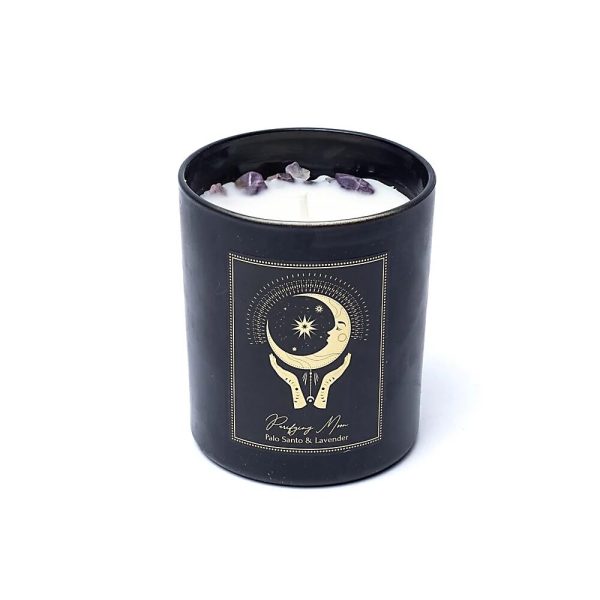 Manifestationsljus Renande måne i glas med lock, 200 g - Bild 2
