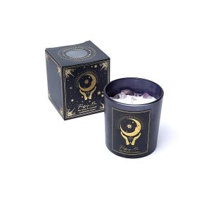 Manifestationsljus Renande Måne i glas, 120g
