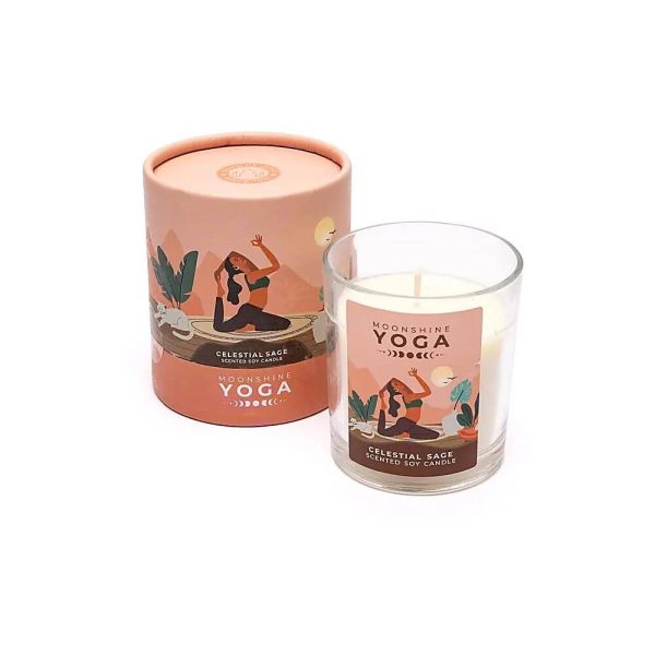 Moonshine Yoga sojavaxljus himmelsk salvia, 128g