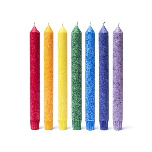 Doftljus chakra set om 7, 21x2,2 cm