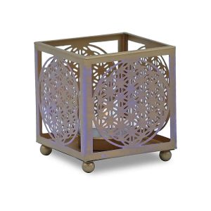 Stämningsfull lykta Livets Blomma, 8x8 cm