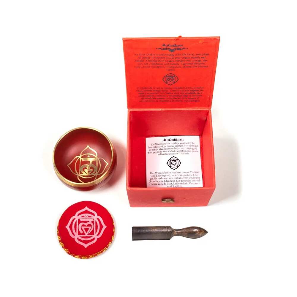 Chakra klangskål rotchakra, 7,6 cm - Bild 3