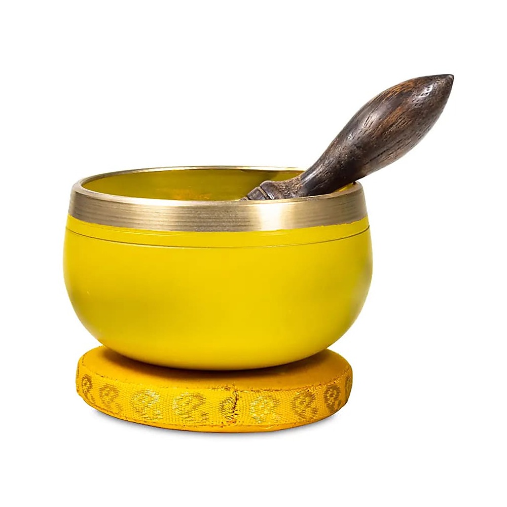 Chakra klangskål solarplexuschakra, 7,6 cm