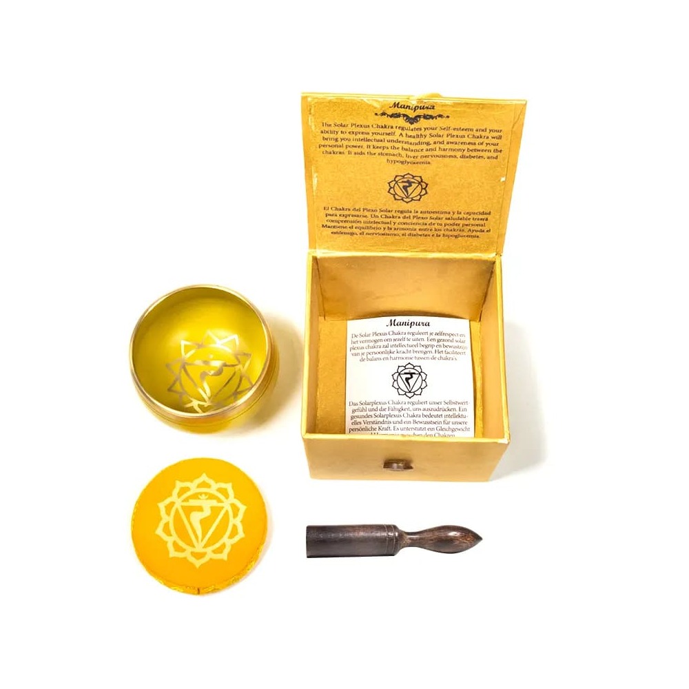 Chakra klangskål solarplexuschakra, 7,6 cm - Bild 3