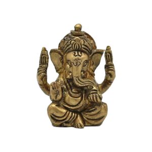 Ganesh mässingsminiatyr, 5 cm