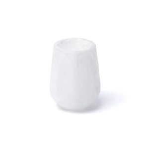 Selenit konformad värmeljushållare, 8cm