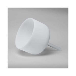 Klangskål av kristall, handhållen, vit A-ton 432 Hz, 25 cm