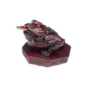 Ministatyett Feng Shui groda röd, 8 cm