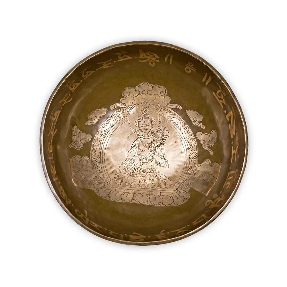 Tara Buddha Healing Klangskål, 1800-2000 g; 25,5 cm - Bild 2