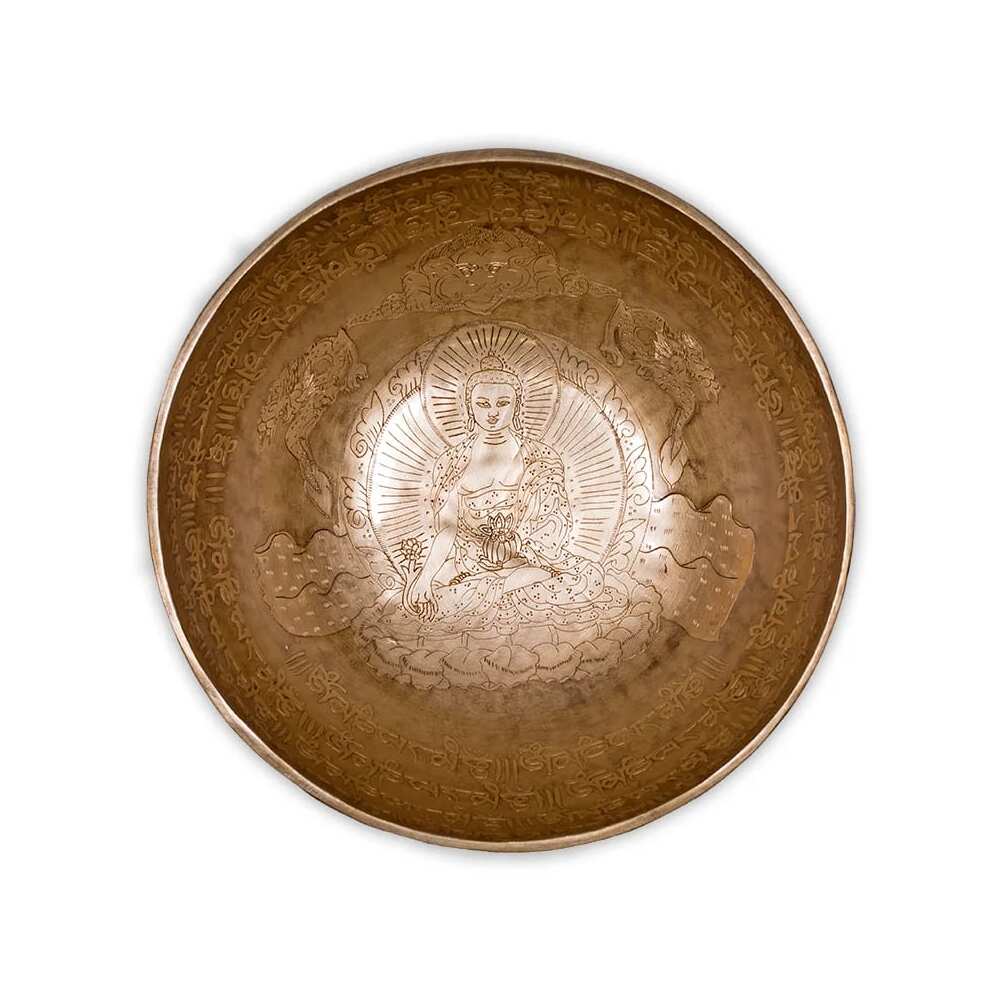 Klangskål Medicin-Buddha, 1650-1900 g; 27 cm - Bild 3