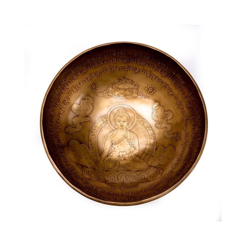 Klangskål Medicin-Buddha, 1650-1900 g; 27 cm - Bild 2