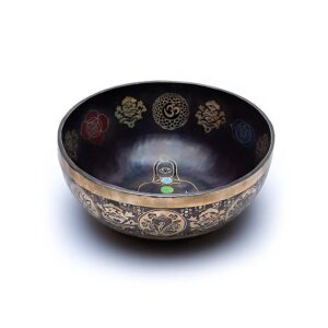 7 Chakra klangskål färgad, 5200-5800 g; ±38 cm