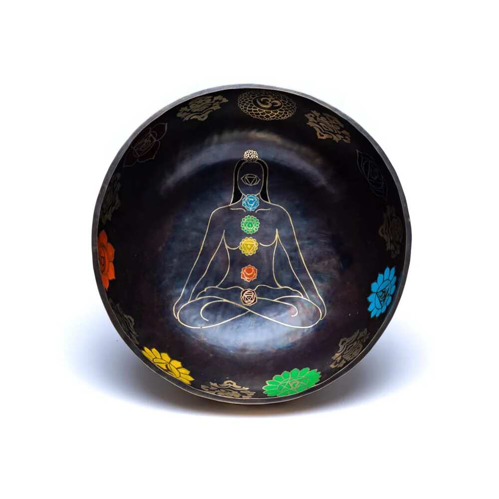 7 Chakra klangskål färgad, 5200-5800 g; ±38 cm - Bild 5