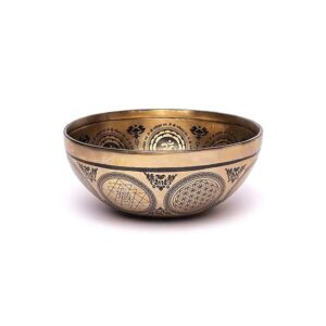Lasergraverad klangskål Ganesha, 1400-1600 g ; ±22-24 cm