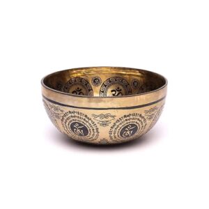 Lasergraverad klangskål Lakshmi, 1400-1600 g ; ±22-24 cm