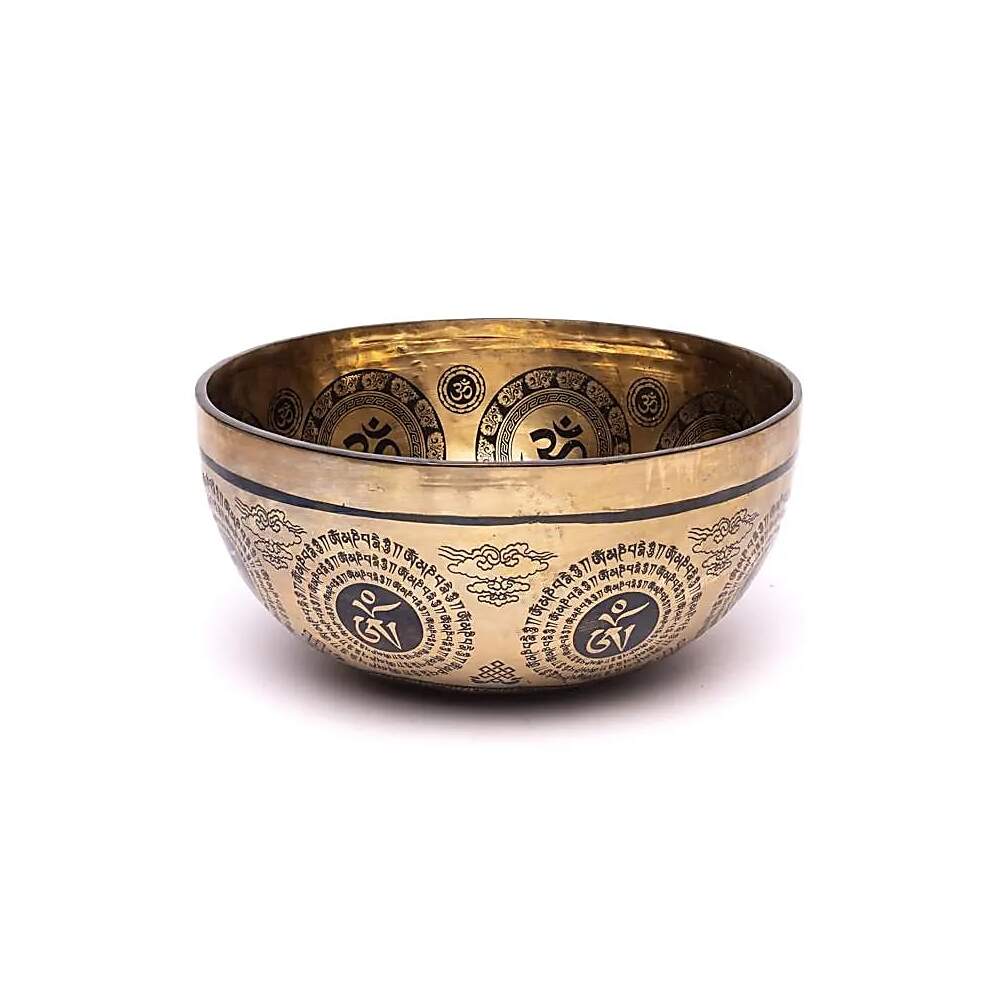 Lasergraverad klangskål Lakshmi, 1400-1600 g ; ±22-24 cm