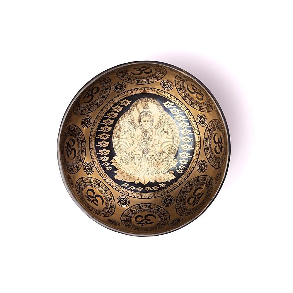 Lasergraverad klangskål Lakshmi, 1400-1600 g ; ±22-24 cm - Bild 3