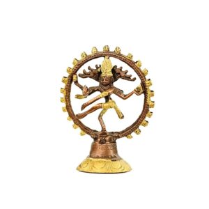 Shiva Nataraj mässing tvåfärgad, 10 cm