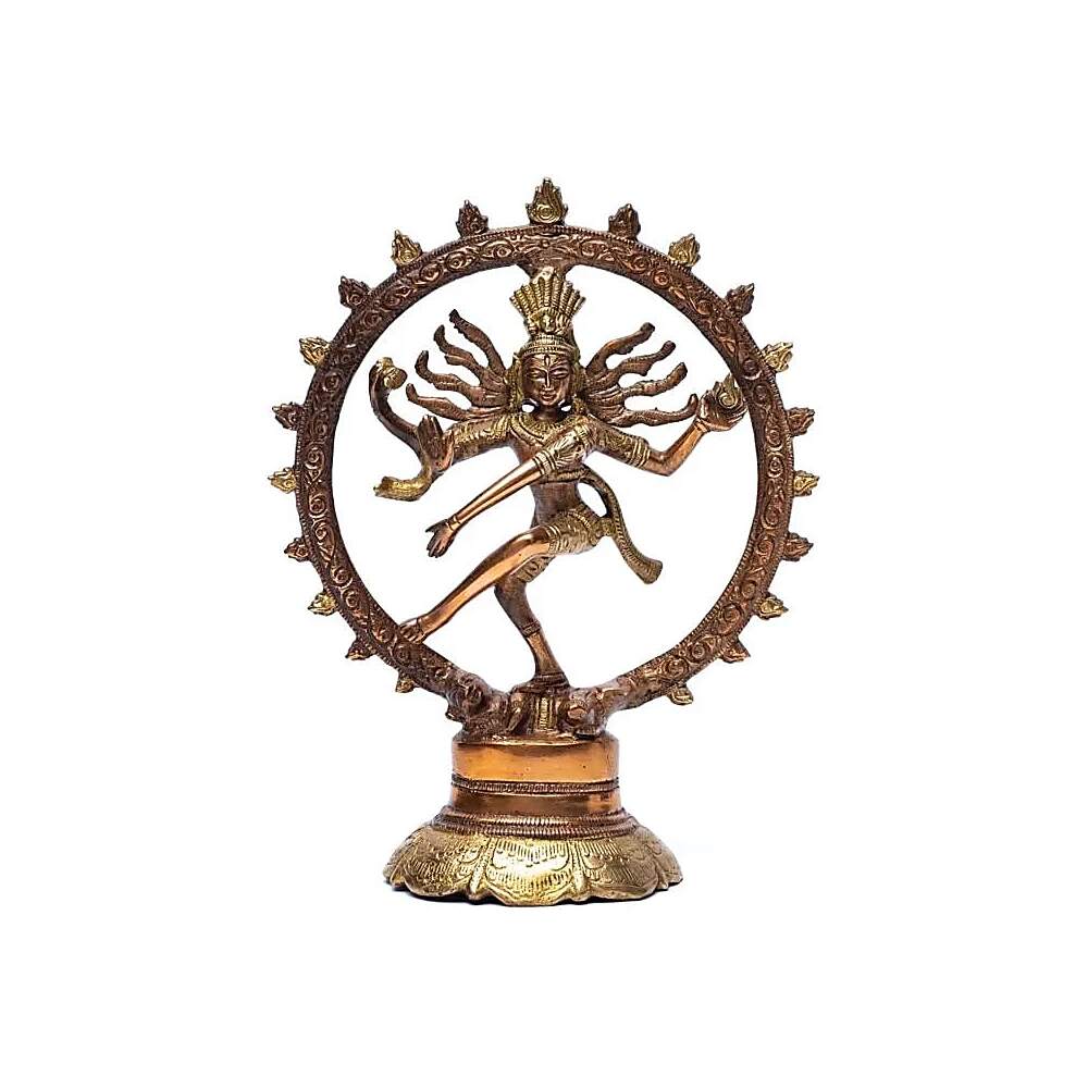 Shiva Nataraj mässing tvåfärgad, 20 cm