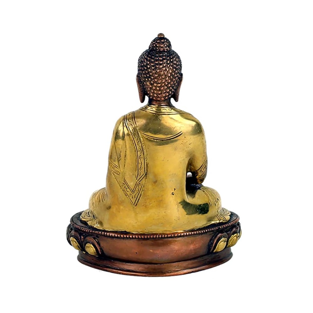 Buddha Amitabha statyett tvåfärgad, 20 cm - Bild 2