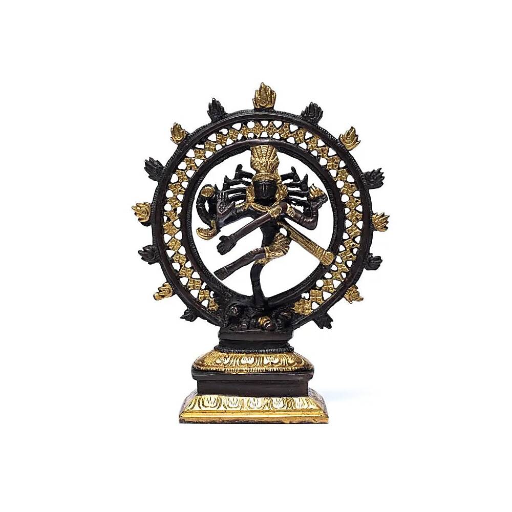 Shiva Nataraj mässing tvåfärgad, 20 cm