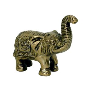 Ministatyett Elefantmässing, 7x7,5 cm