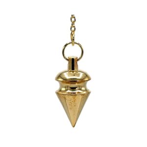 Pendel mässing guldpläterad, 14 g; 3 cm