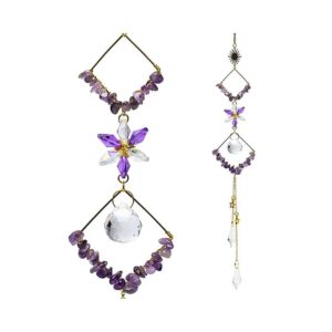 Solfångare med ametist och romber, 50 cm