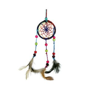 Drömfångare hampa regnbåge XS, 5,5x20 cm